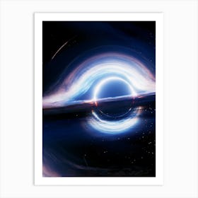 Interstellar Event Horizon Art Print