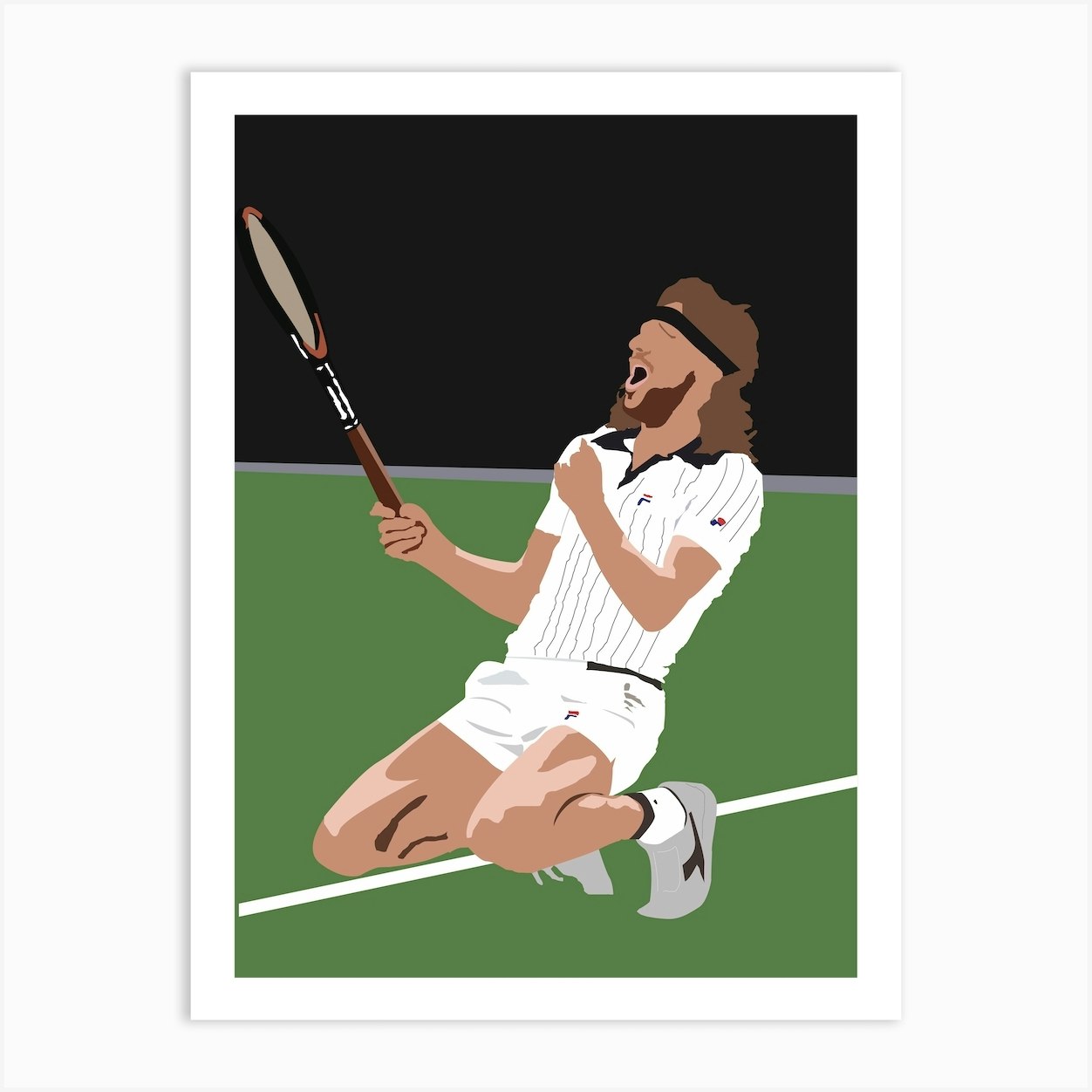 Bjorn Borg, 1977 | Posters, Art Prints, Wall Murals | +250 000 motifs