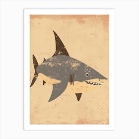 Cute Muted Pastels Shark 5 Art Print