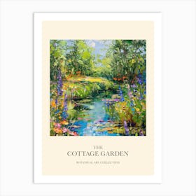 Cottage Garden Poster Summer Pond 3 Art Print