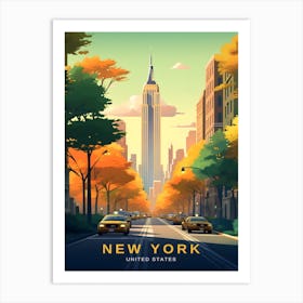 New York United States Travel Art Print