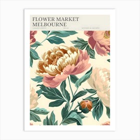 Flowers Market Melbourne Art Print