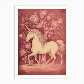 Pink Fairytale Pegasus Art Print