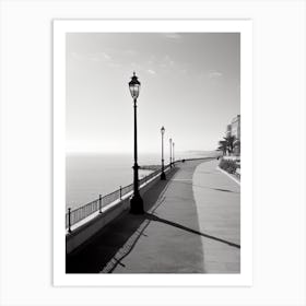 Nice, France, Black And White Old Photo 4 Art Print