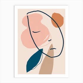 Sleeping Head Art Print