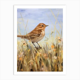 Bird Painting Hermit Thrush 1 Art Print