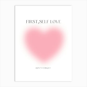 First Self Love Art Print