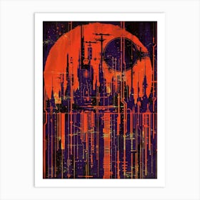 Sci-Fi Cityscape Art Print