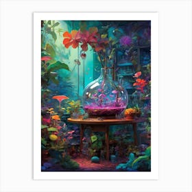 Garden In A Glass Art Print