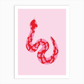 Pink Snake 1 Art Print