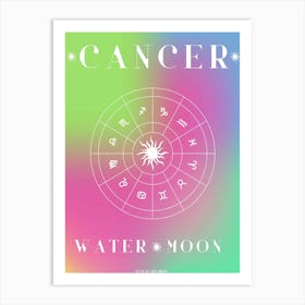 Cancer Horoscope Art Print