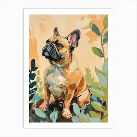 French Bulldog Acrylic Painting 2 Art Print