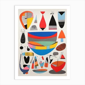 Sailboats Art Print