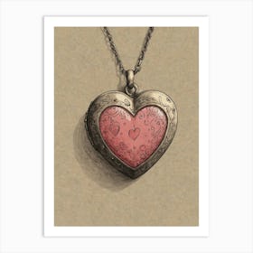 Heart Locket 5 Art Print