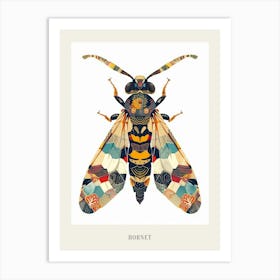 Colourful Insect Illustration Hornet 14 Poster Art Print