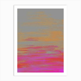 Minimalist Landscape Coral Art Print