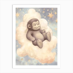 Sleeping Baby Gorilla 1 Art Print