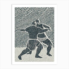 Sumo Wrestlers Art Print