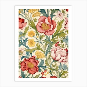 Floral Pattern 21 Art Print