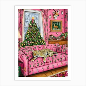 Christmas In Pink Art Print