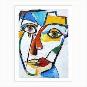 Abstract Of A Face Art Print