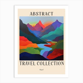 Abstract Travel Collection Poster Nepal 1 Art Print