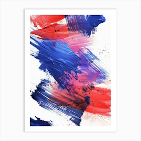 Abstract Brush Strokes 3 Art Print