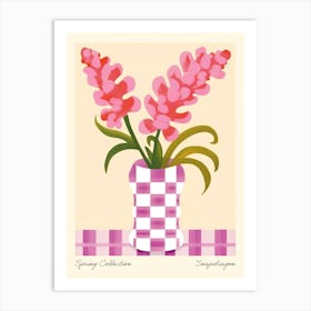 Spring Collection Snapdragon Flower Vase 2 Art Print