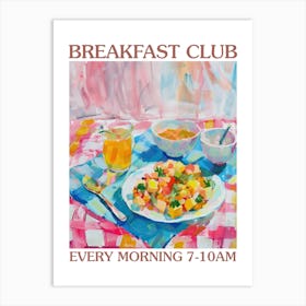 Breakfast Club Scrambled Tofu 1 Art Print