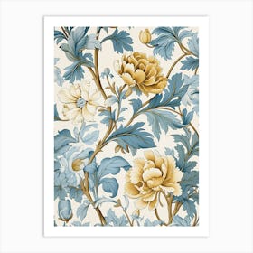 Floral Wallpaper 328 Art Print