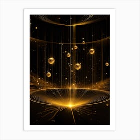 Golden Sphere 2 Art Print