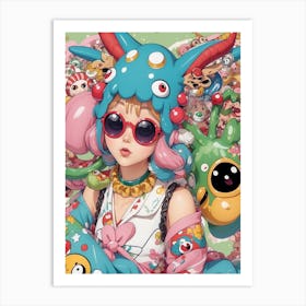 Kawaii Monsters Art Print