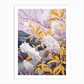 Lilac 2 Flower Painting Art Print