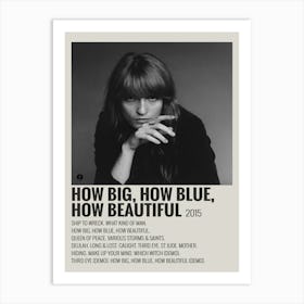 How Big How Blue How Beautiful Music Album Poster Canvas Art Print