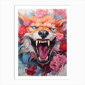 Fox Painting Art Print