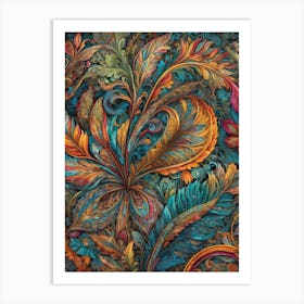 Abstract Floral Pattern Art Print