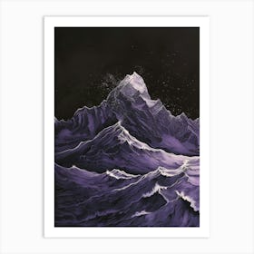 Purple Mountains Cover Art Art Print