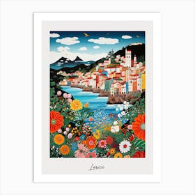 Poster Of Lerici, Italy, Illustration In The Style Of Pop Art 3 Art Print