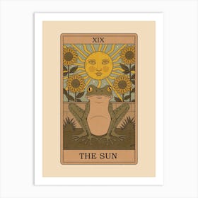 The Sun - Frogs Tarot Art Print