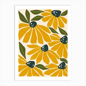 Yellow Daisies 2 Art Print