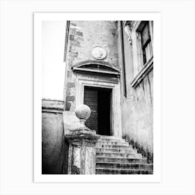 Castel Sant Angelo Door With Stairs In Rome Art Print