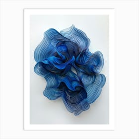 'Blue Wave' 13 Art Print