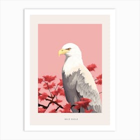 Minimalist Bald Eagle 1 Bird Poster Art Print