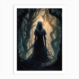 Dark Forest Witch 1 Art Print