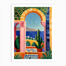 Cactus Garden 1 Art Print