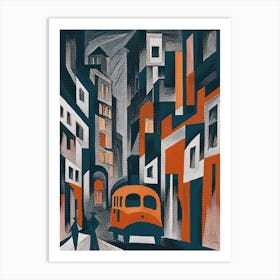 Abstract City Street 5 Art Print