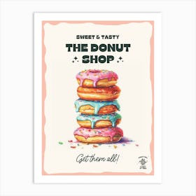 Stack Of Sprinkles Donuts The Donut Shop 4 Art Print