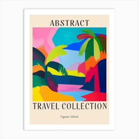 Abstract Travel Collection Poster Cayman Islands 2 Art Print