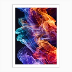 Abstract Smoke Background 2 Art Print