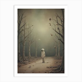 Man In The Woods 1 Art Print